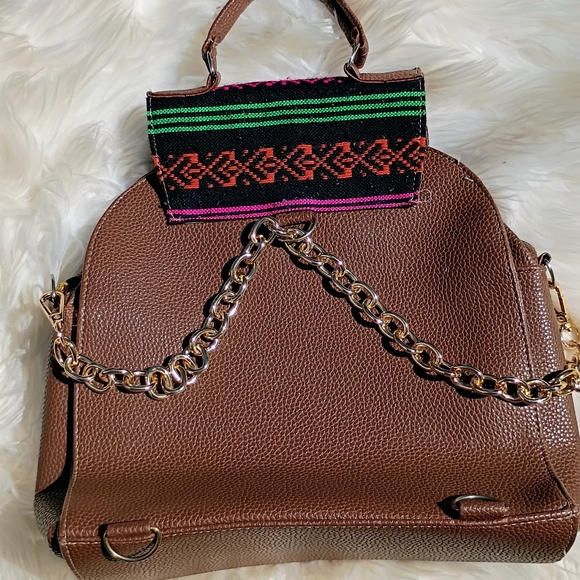 Colorful Embroidered Women's Backpack - Picture 2 of 3